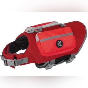 NWOT Red Size XS Dog Life Jacket (see size chart in photos)